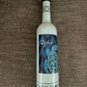 Decorative Blue and White Bottle